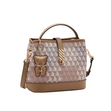 Imagem de Bolsa Feminina Chenson - Monograma tridimensional - Alça de Mão  - Bege 3485424