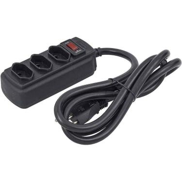 Imagem de Filtro De Linha De 3 Tomadas Cabo De 1M