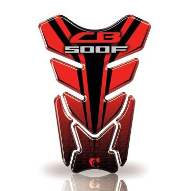 Imagem de Protetor De Tanque Adesivo Cb500F Vermelho E Preto