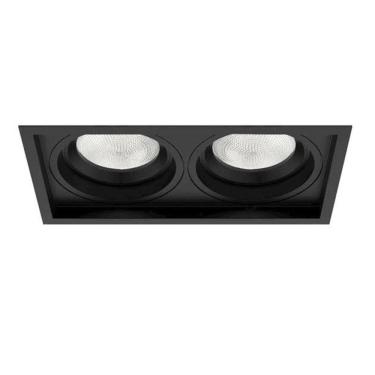Imagem de Spot Embutir Recuado Microborda Duplo Par20 Preto - Interlight