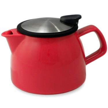 Imagem de Bule de Chá de Vidro com Infusor Bell For Life 470ml - Vermelho