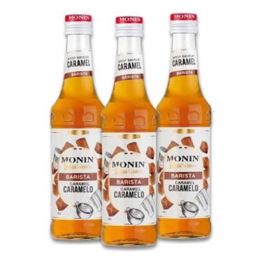 Imagem de Xarope Monin Barista Caramelo Kit 3 Unidades De 330Ml