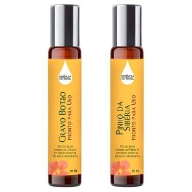 Imagem de Óleos Essenciais Prontos Cravo E Pinho Sibéria Roll On 10Ml - Essência