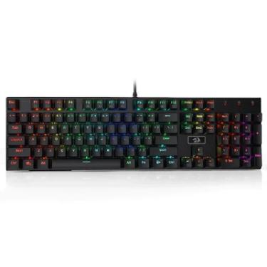 Imagem de Teclado Mecânico Gamer Redragon Devarajas, RGB, Switch Brown, Preto - Preto - Unissex - Único