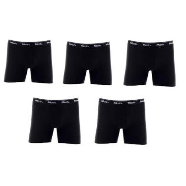 Imagem de Kit C/5 Cuecas Mash Boxer Longa 070.40, Preto, G