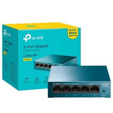 Imagem de Switch de Mesa TP-Link, 5 Portas 10/100/1000Mbps - LS105G-Unissex