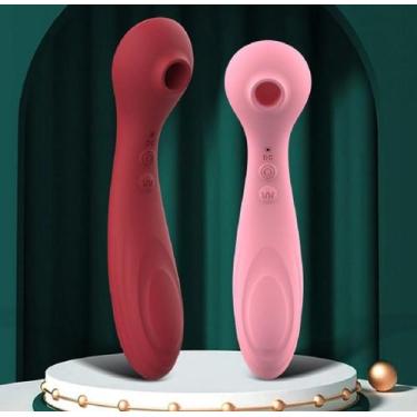 Imagem de Vibrador Feminino Com Sugador de Clitóris 10 Velocidades MAIG Surprise