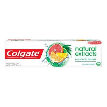 Imagem de Creme Dental Colgate Natural Extracts Reinforced Defense 90g Embalagem