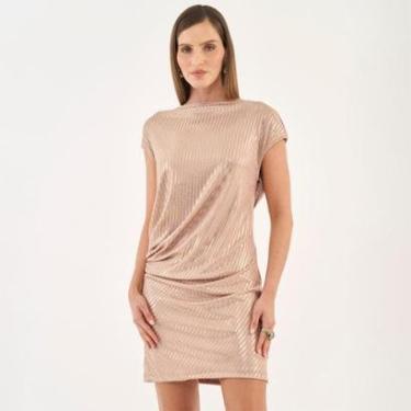Imagem de Vestido Curto Colcci Metalizado Feminino-Feminino