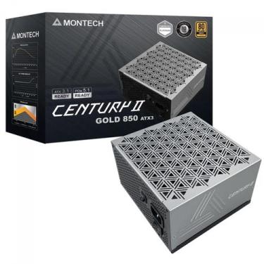 Imagem de Fonte Montech Century II 850W, 80 Plus Gold, Cybenetics Platinum, PCIe