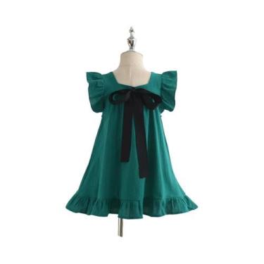 Imagem de Vestidos De Festa Florais Para Meninas, Roupas Elegantes De Verão Para