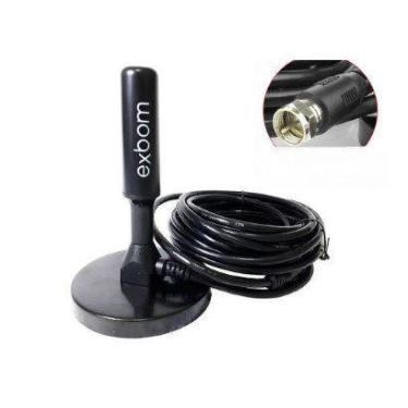 Imagem de Antena Digital HDTV Interna/Externa 3.5 DBI com cabo de 5M - Bronga