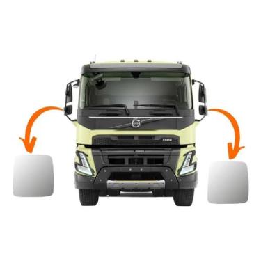 Imagem de Vidro Espelho Aux. C/Desemb. Volvo Fmx - LNG
