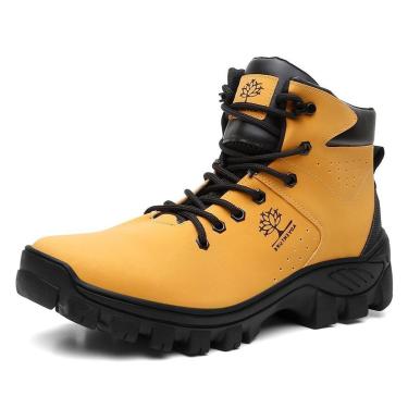 Imagem de Bota Coturno Adventure Masculino Cano Medio Cadarço Solado Borracha Tratorado Biqueira...