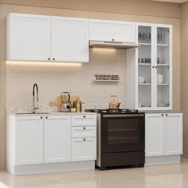 Imagem de Armário de Cozinha Completa 270 cm Branco Vik Madesa 06, Branco