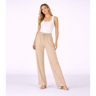 Imagem de Calça Feminina Em Air Flow Renaluci Marrom, GG, Marrom