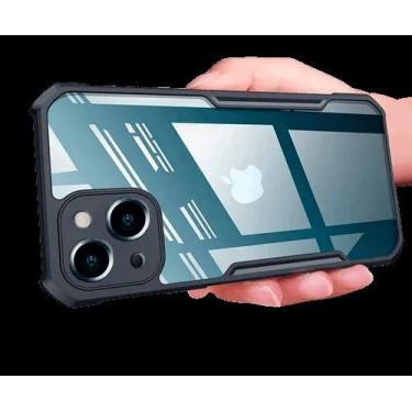 Imagem de Capa Capinha Case Transparente Anti Impacto IPhone 14 Plus - M7, Preto