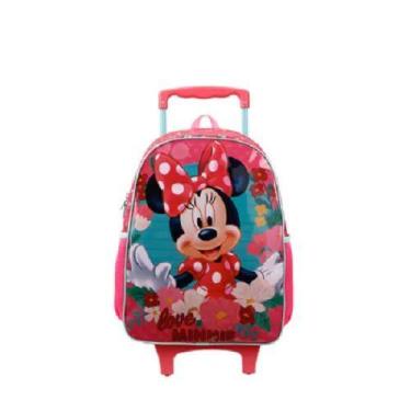 Imagem de Mochila Minnie Mouse com Rodinhas Infantil Escolar para Meninas - Xery