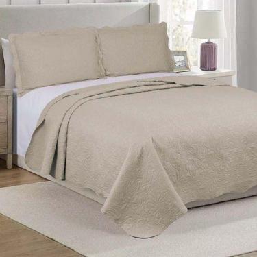 Imagem de Colcha Cobre Leito Casal Roupa De Cama Dupla Face Kit 3 Pçs - ISHOPPIN