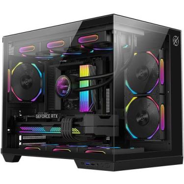 Imagem de Gabinete Kalkan Saga Preto Aquário Compacto KLK00043