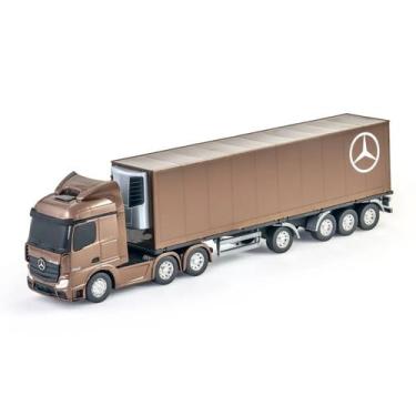 Imagem de Caminhão Miniatura Mercedes Benz Actros Baú Refrigerado Usual Brinqued
