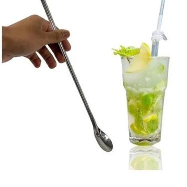 Imagem de Colher Bailarina para Drink Suco GIN Inox 20cm - TBO STORE