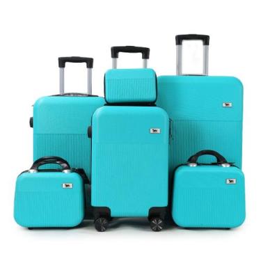 Imagem de Kit 6 Malas Bordo, Despacho E Frasqueiras - Diversos Modelos M5 - Poof