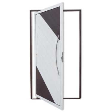 Imagem de Porta Pivotante Lambril Savana com Puxador Super 210cm x 120cm Brimak 