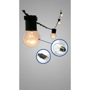 Imagem de Varal de Luzes Festão 10Mts 10 Lâmpadas E-27 Leitosa - Congratulations