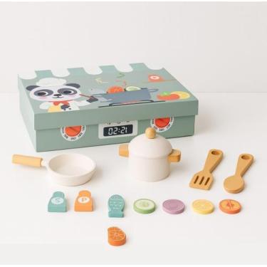 Imagem de Conjunto Minichef, da hi Pando ou Tooky Toy - Brinquedo de Madeira, Mi