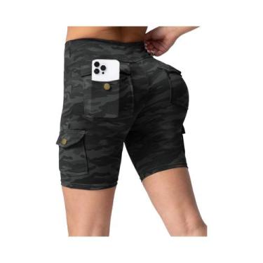Imagem de Leggings De Cintura Alta Com Bolsos Para Mulheres, Calças Esportivas C