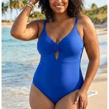 Imagem de Body Feminino com bojo G Suplex 44/46 - Dita Brasil, Azul royal, 44/46