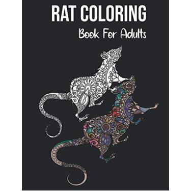 Imagem de Rat Coloring Book For Adults: : Stress Relieving and relaxation Coloring Book 44 Paisley, Mandala and Henna Style Patterns Rat Designs