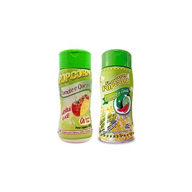 Imagem de Temperos P/ Pipoca Popcorn Cx 24 Frascos. 12 Tomate e Queijo - 12 Pimenta e Limão