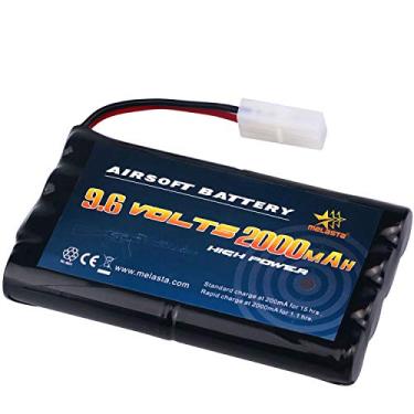 Imagem de melasta Pacote de bateria AA 9,6 V 2000 mAh NiMH para conector Tamiya RC/controle remoto, carros, barcos, aparelhos de controle remoto, armas de Airsoft