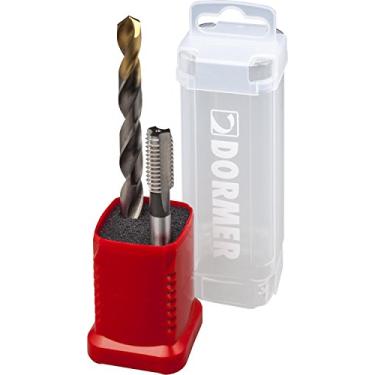 Imagem de Dormer Pramet Kit Duo Pack de broca A002 com afiação em cruz e cobertura TiN + macho E500, várias medidas