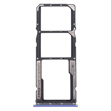 Imagem de HONGYAN Peças de substituição de telefone celular Bandeja de cartão SIM + bandeja de cartão SIM + bandeja de cartão Micro SD para Xiaomi Poco M3 M2010J19CG M2010J19CI Acessórios telefônicos