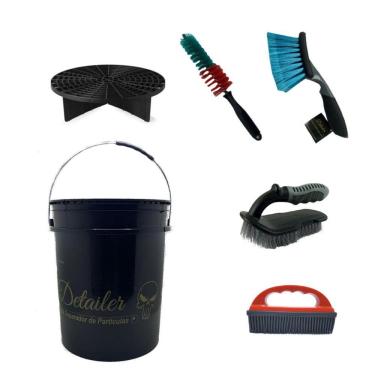 Imagem de Kit Balde Com Separador De Partículas + Escovas Mandala