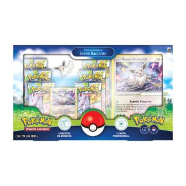 Imagem de Box Pokémon TCG Go Eevee Radiante, Cor: Estampado - Copag