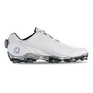 Imagem de FootJoy Sapatos de golfe masculinos D.N.A. Boa-Temporada Anterior, Branco, 8