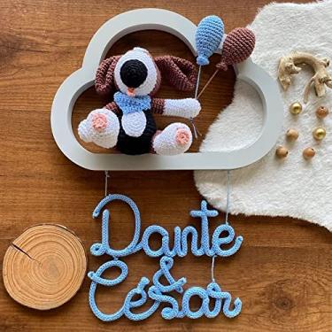 Imagem de Porta Maternidade Amigurumi Nuvem - Cachorro