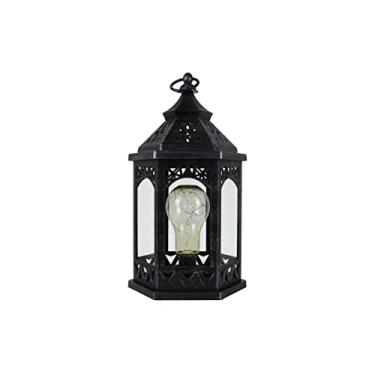 Imagem de Lanterna Marroquina Prateada Decorativa C/Lâmpada LED 27cm We Make