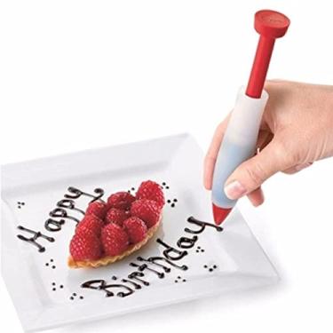 Imagem de Caneta Culinária p/Decoração Confeiteiro Confeitaria e Bolos