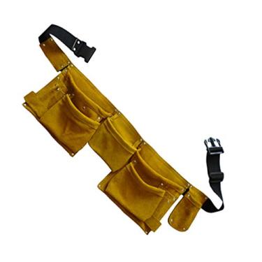 Imagem de Cabilock 1 pacote de cintura de couro com vários bolsos, bolsa de cintura leve e durável, bolsa de cintura para técnico de reparadores