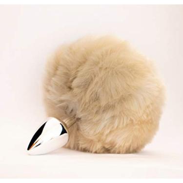 Imagem de Plug Anal Metal Hard Com Rabo Pompom Claro