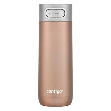 Imagem de Contigo Caneca térmica de viagem luxuosa de aço inoxidável com isolamento a vácuo, à prova de vazamento, 473 ml, copo de café reutilizável ou garrafa de água, cabe na maioria dos cervejeiros e pode