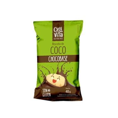 Imagem de Celivita Gluten Free Biscoito De Coco Com Chocobase 40G