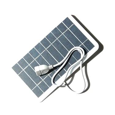 Imagem de Chusui 2W 5V Pequeno Painel Solar com USB DIY Monocristalino Silício Solar Célula Solar Impermeável Acampamento Portátil Power Painel Solar para Power Bank Mobile Phone CL