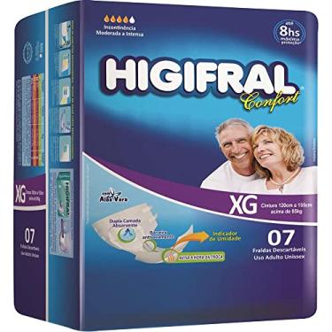 Imagem de FRALDA PARA INCONTINENCIA HIGIFRAL CONFORT XG 7UN