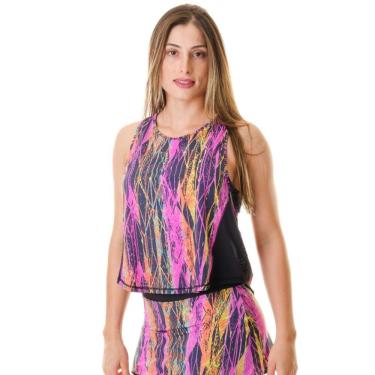 Imagem de Regata Feminina Fitness Estampada ARP Curta Ative
